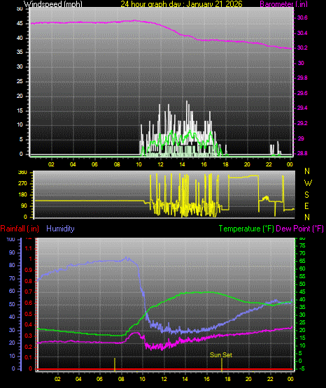 24 Hour Graph for Day 21