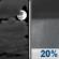 Tonight: A slight chance of rain showers after 5am. Mostly cloudy, with a low around 69. South wind 5 to 8 mph, with gusts as high as 17 mph. Chance of precipitation is 20%. Tonight: Mostly Cloudy then Slight Chance Rain Showers