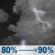 Tonight: Showers and thunderstorms between 8pm and 5am, then rain. Mostly cloudy, with a low around 51. Northwest wind 8 to 12 mph. Chance of precipitation is 90%. New rainfall amounts between a quarter and half of an inch possible. Tonight: Showers And Thunderstorms