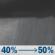 Tonight: A chance of rain showers before 3am, then a chance of rain showers and patchy fog. Mostly cloudy, with a low around 65. South wind around 5 mph. Chance of precipitation is 50%. New rainfall amounts less than a tenth of an inch possible. Tonight: Chance Rain Showers