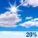 Monday: Mostly sunny, with a high near 93. Heat index values as high as 102. West wind around 7 mph. Chance of precipitation is 20%. New rainfall amounts less than a tenth of an inch possible. Monday: Mostly Sunny