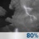 Tonight: Slight Chance Showers And Thunderstorms then Showers And Thunderstorms
